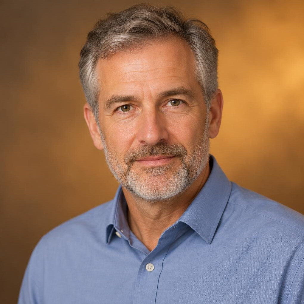 Swiss man in his fifties, image archivist portrait